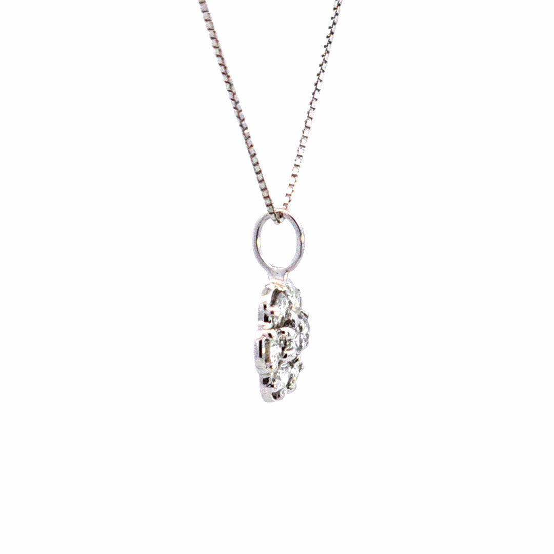 14KW Diamond Estate Cluster Pendant