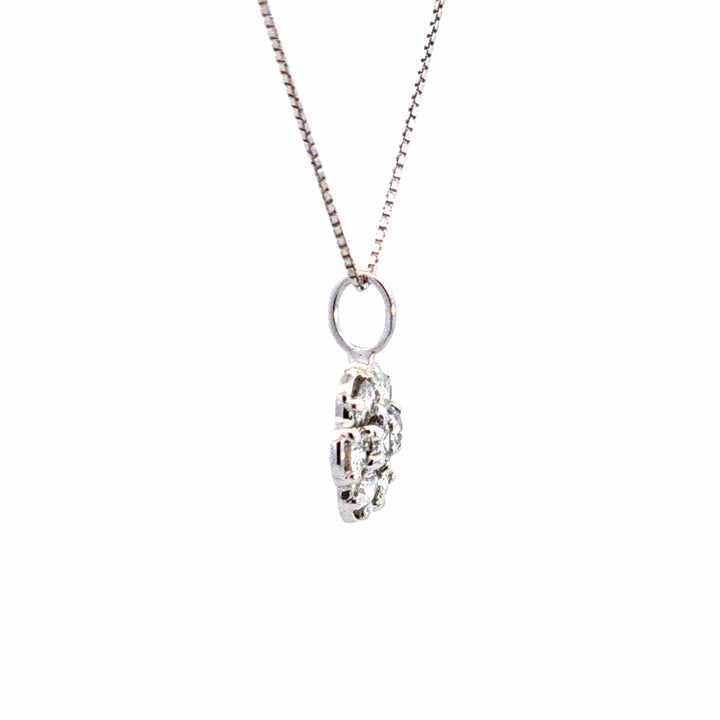 14KW Diamond Estate Cluster Pendant