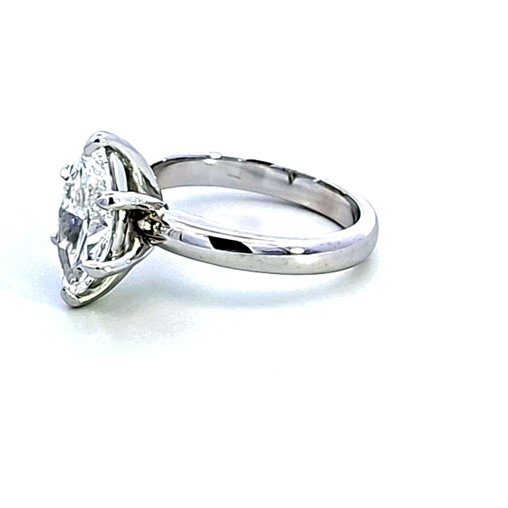 14KW 2.10 Carat Marquise Lab Grown Diamond Solitaire Engagement Ring