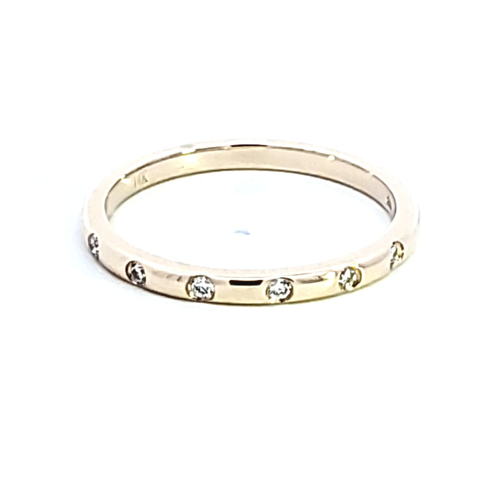 14KY Diamond Band