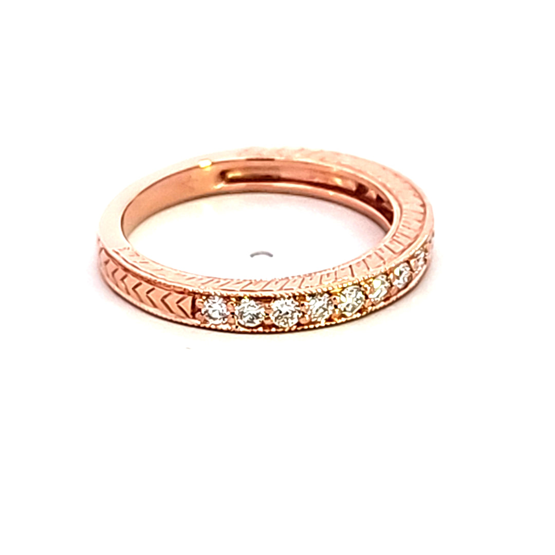 14KR Diamond Wedding Band