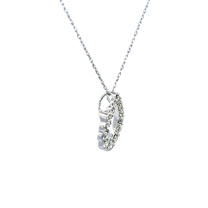 14KW Diamond Teardrop Pendant