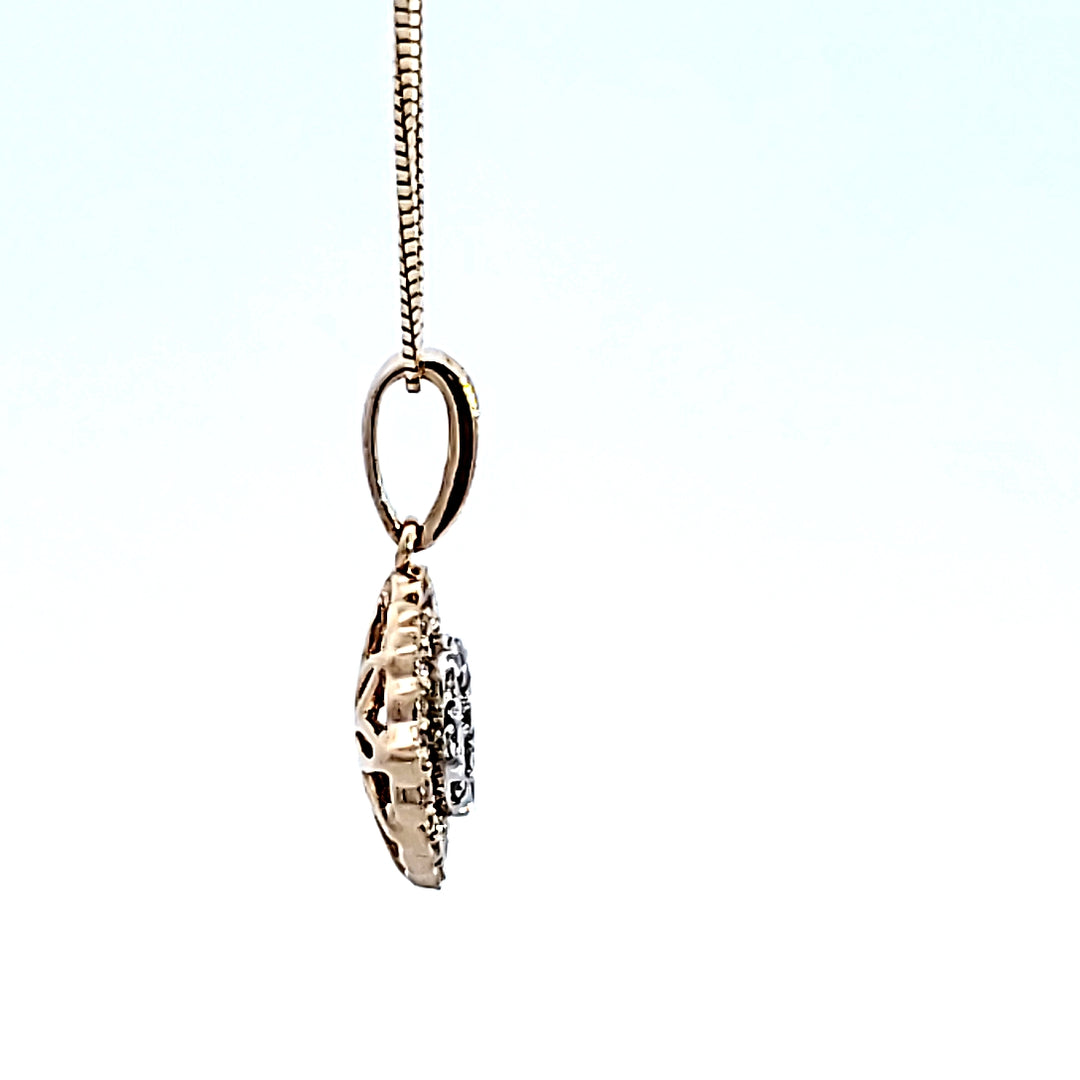 14KY "Lovebright" Diamond Pendant