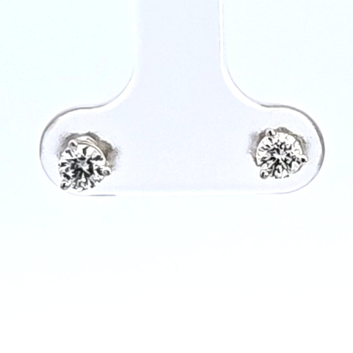 14KW 1/2 ctw Diamond Stud Earrings
