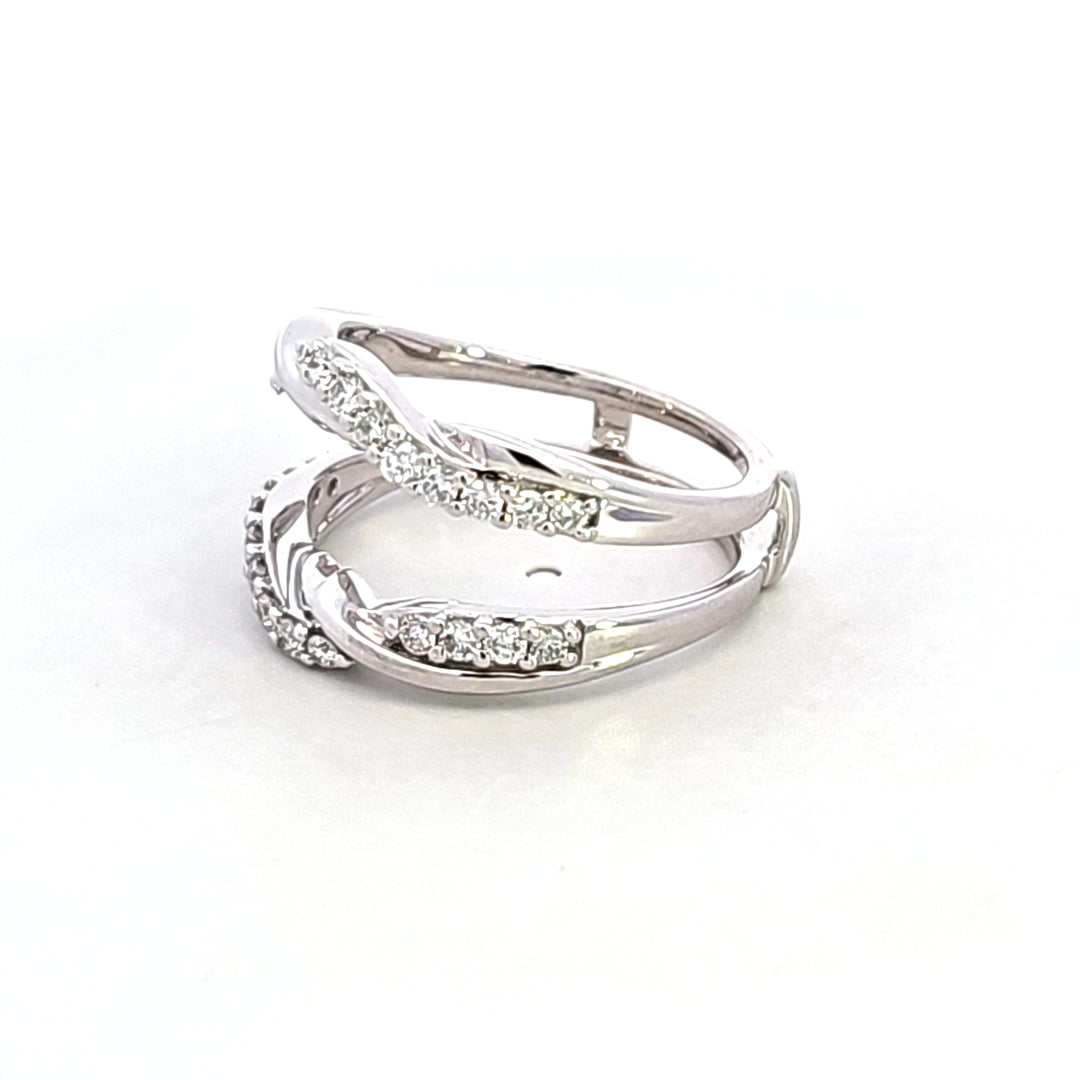 14KW Diamond Insert Style Wedding Band
