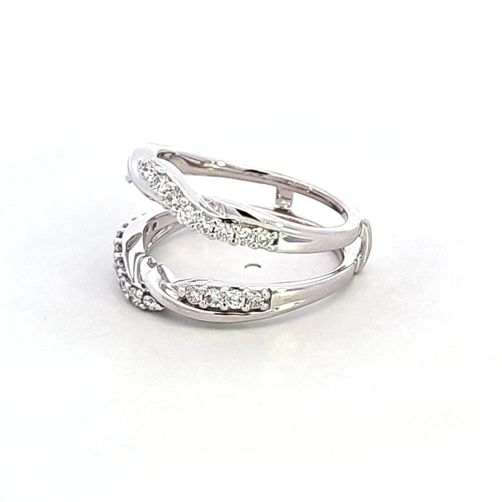14KW Diamond Insert Style Wedding Band