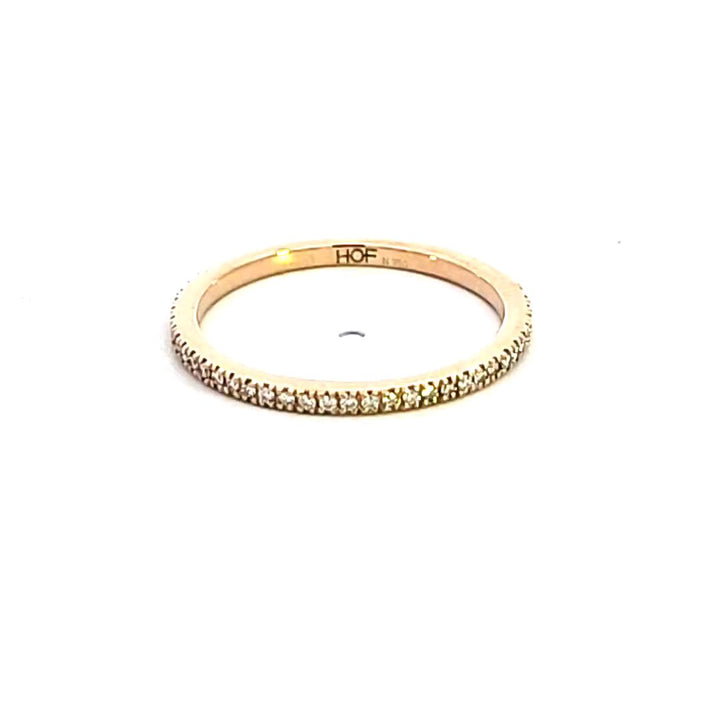 18KY Hearts on Fire Classic Eternity Anniversary Ring