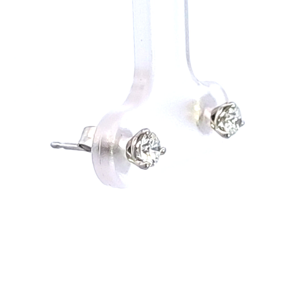 14KW 1/3 ctw Diamond Martini Stud Earrings