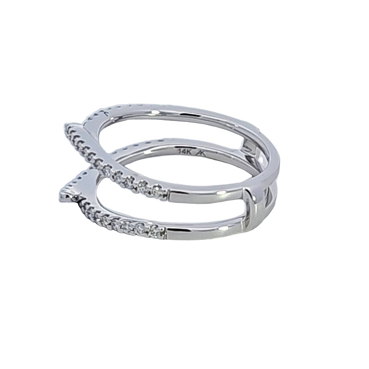 14KW Diamond Guard Style Wedding Band