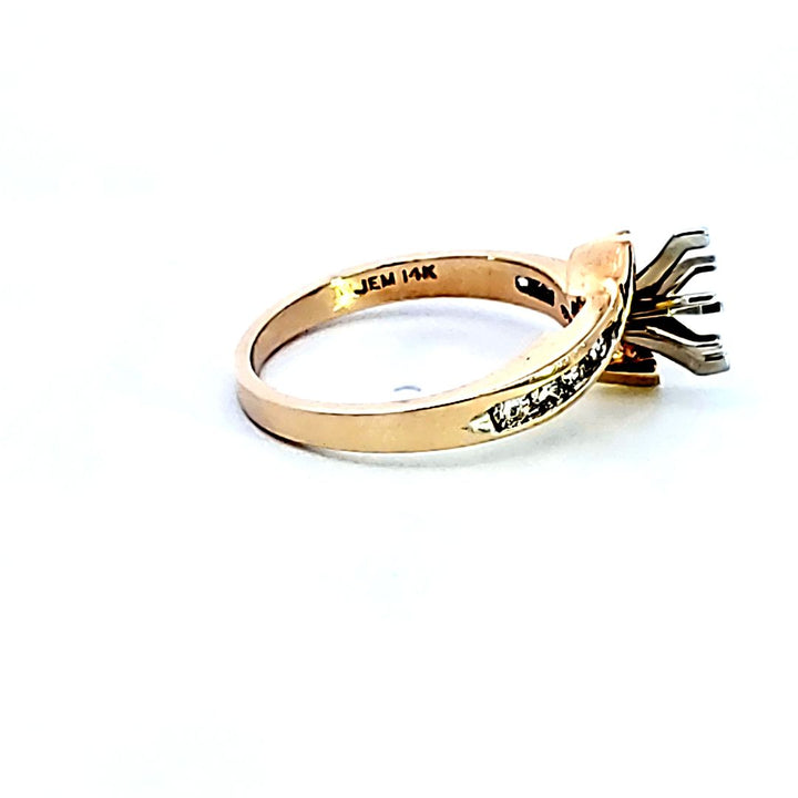 14KY Diamond Semi Mount Engagement Ring