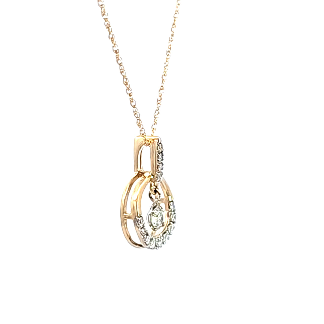 14KY Diamond Pendant