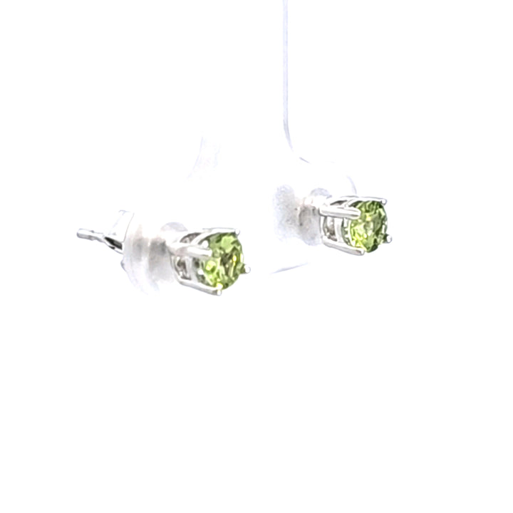 14KW Peridot Stud Earrings