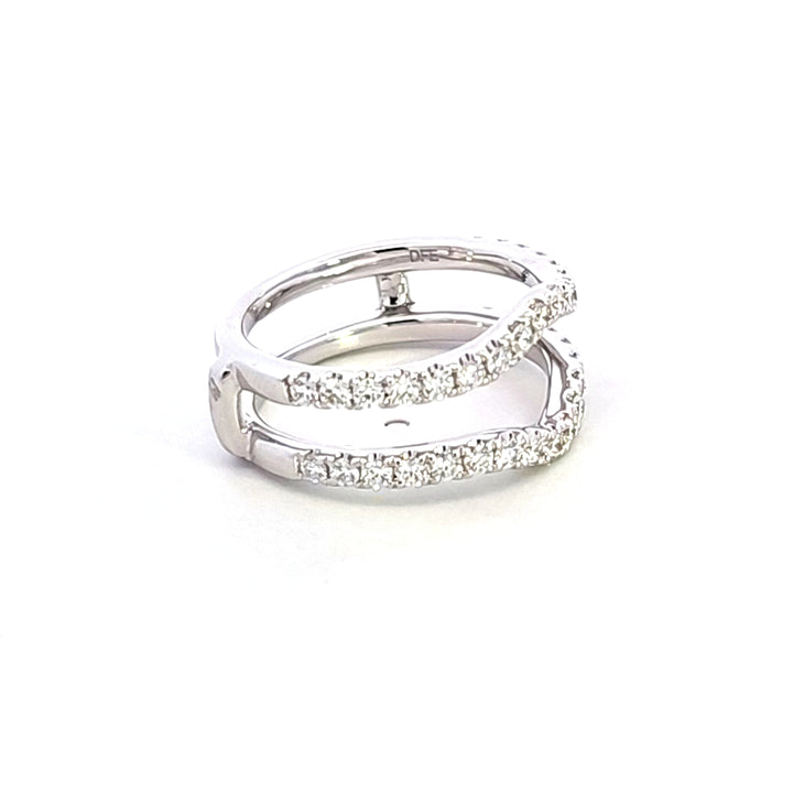 14KW Diamond Insert Style Wedding Band