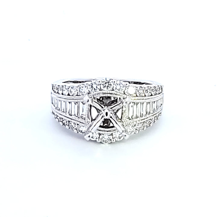 14KW Diamond Semi Mount Engagement Ring
