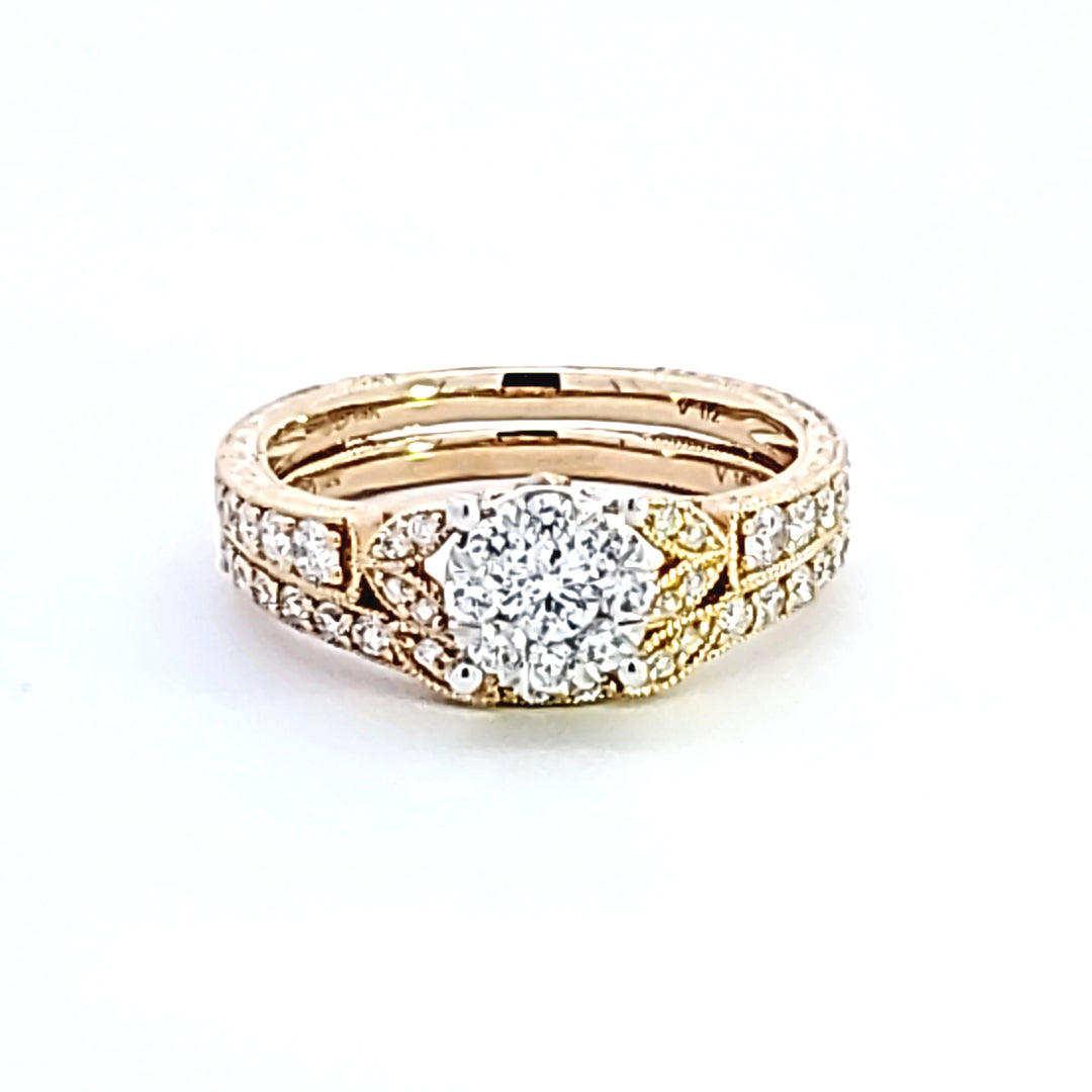 14KY "Lovebright" Diamond Wedding Set
