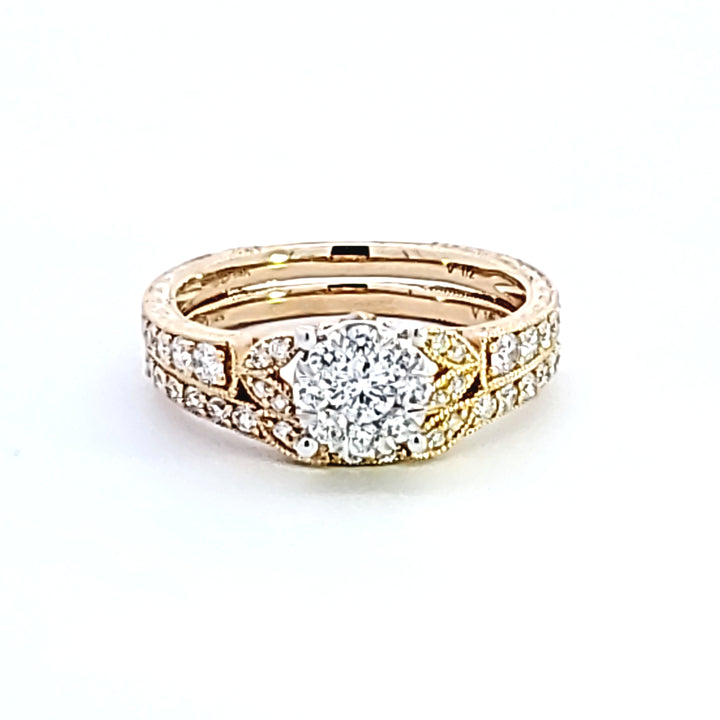 14KY "Lovebright" Diamond Wedding Set