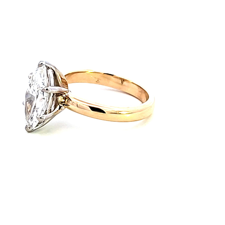 14KTT 2.09 ct Lab Grown Diamond Solitaire Engagement Ring