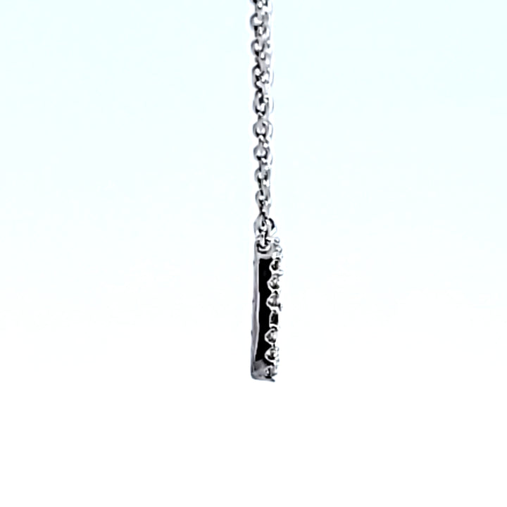 10KW Diamond Initial E Necklace