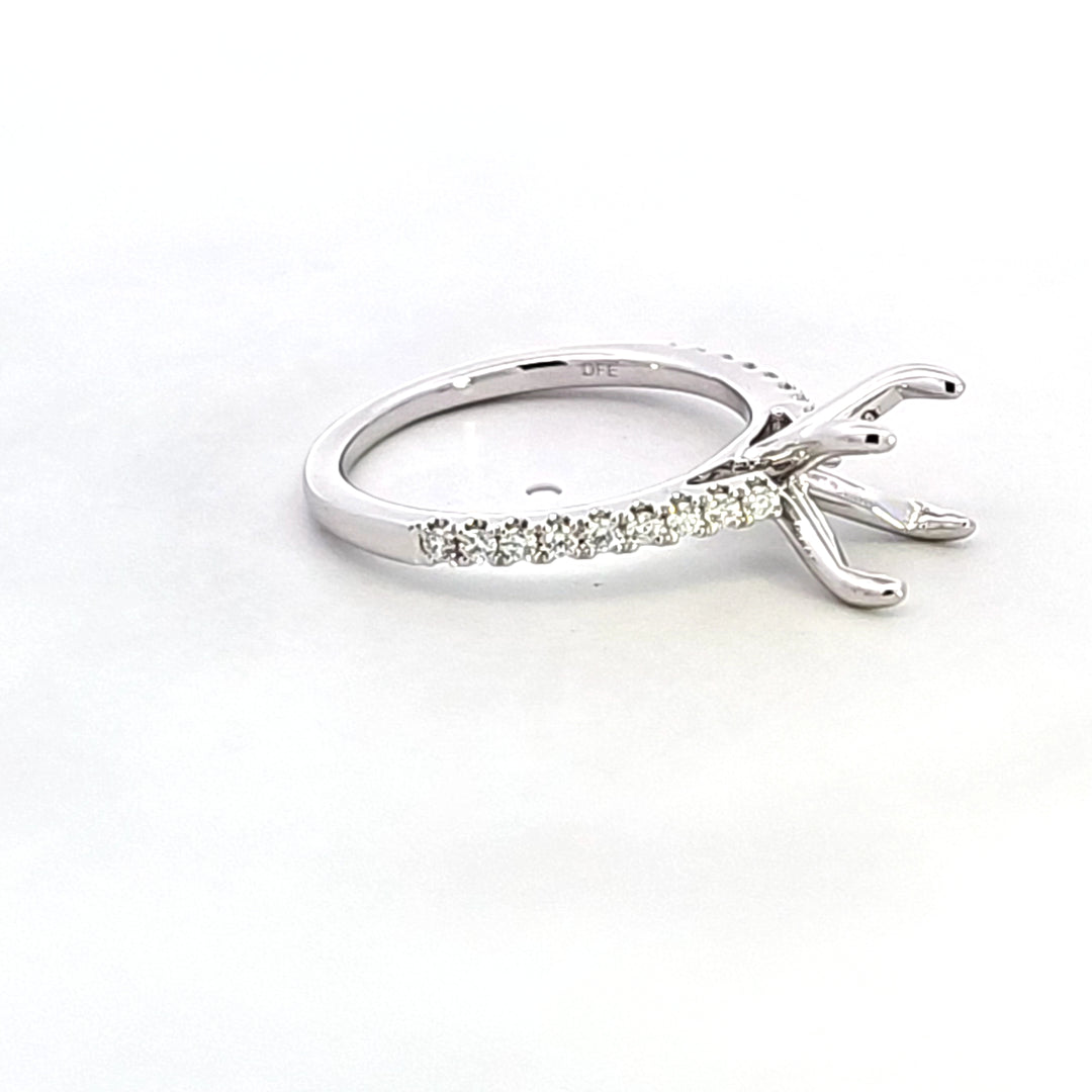 14KW Diamond Semi Mount Engagement Ring