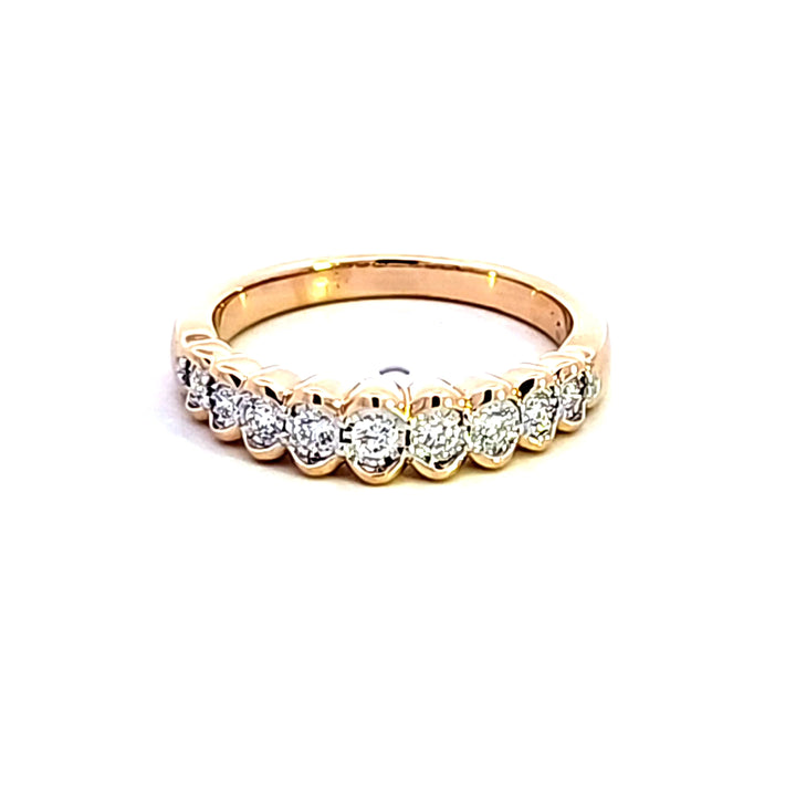 14KY Diamond Wedding Band