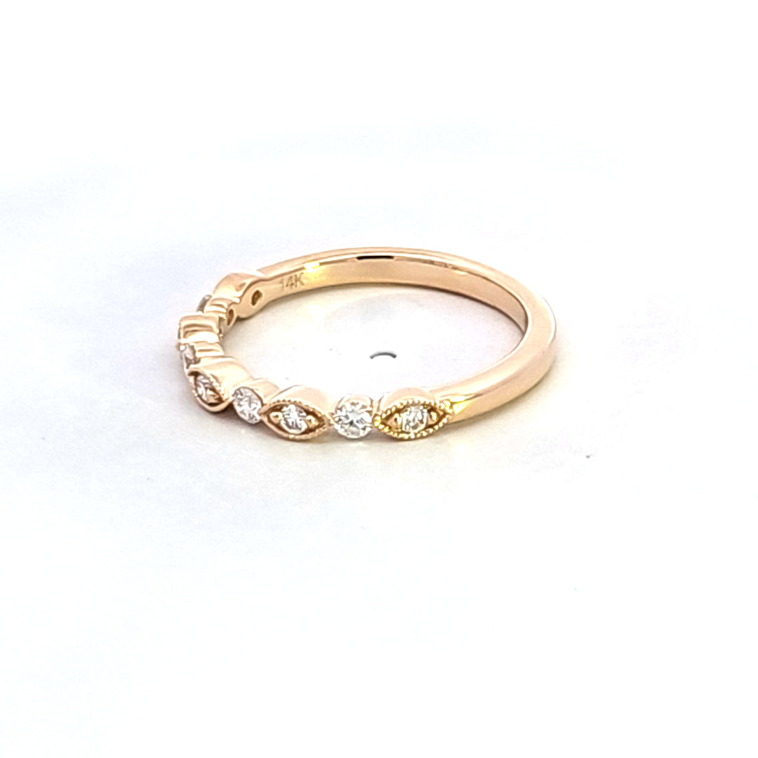 14KY Diamond Wedding Band
