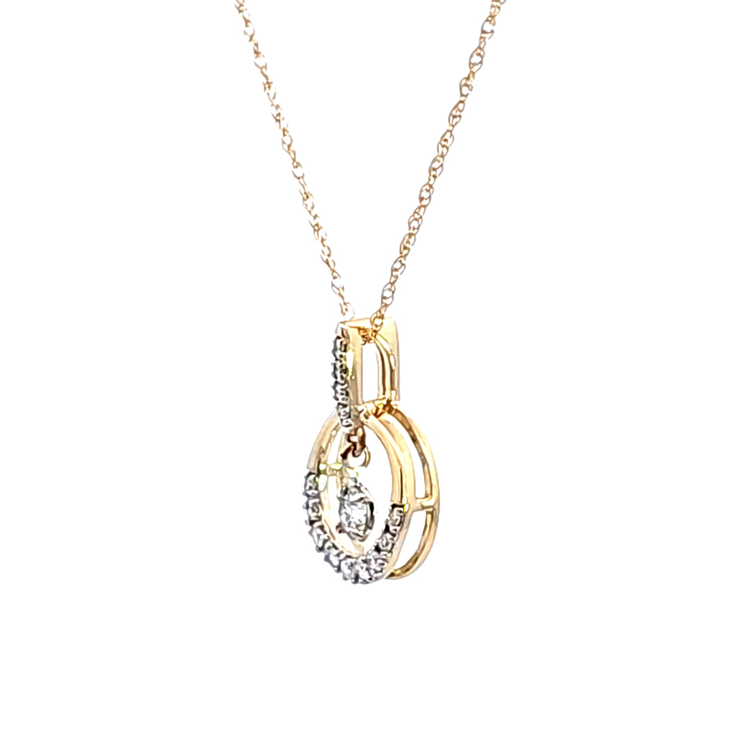 14KY Diamond Pendant