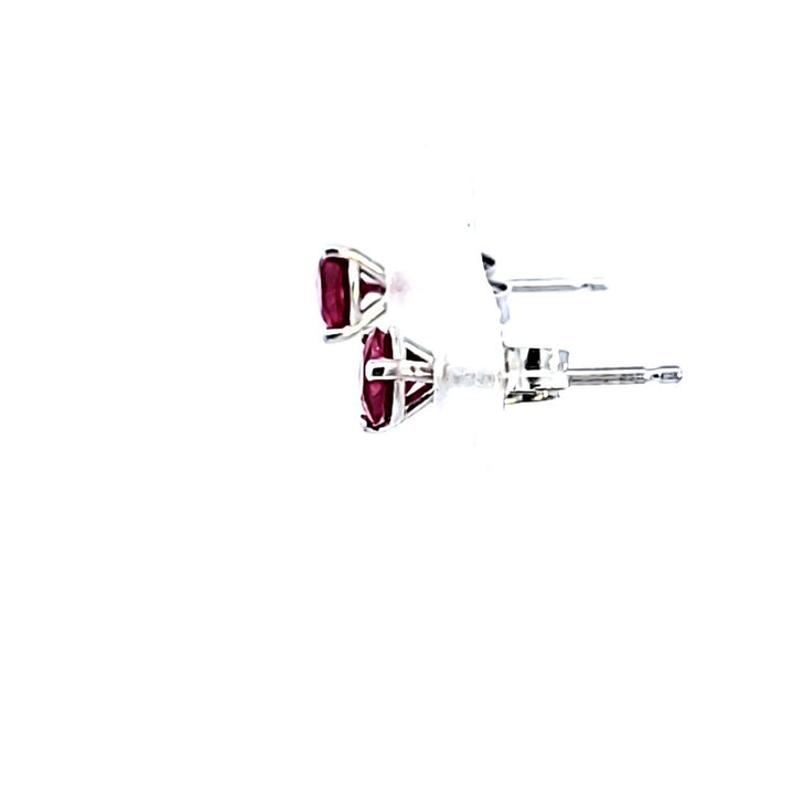 14KW Ruby Stud Earrings