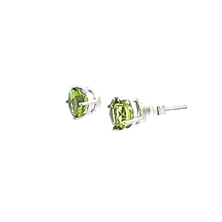 14KW Peridot Stud Earrings