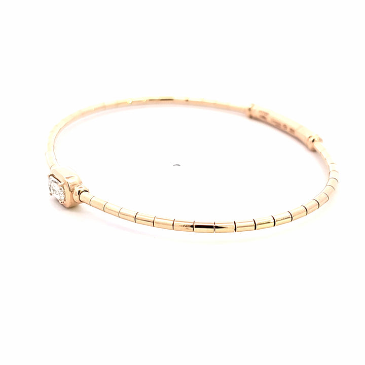 14KY Crisscut Classic Diamond Bangle Bracelet