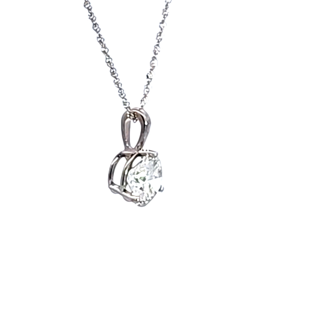 14KW 2.01 ct Lab Grown Diamond Pendant
