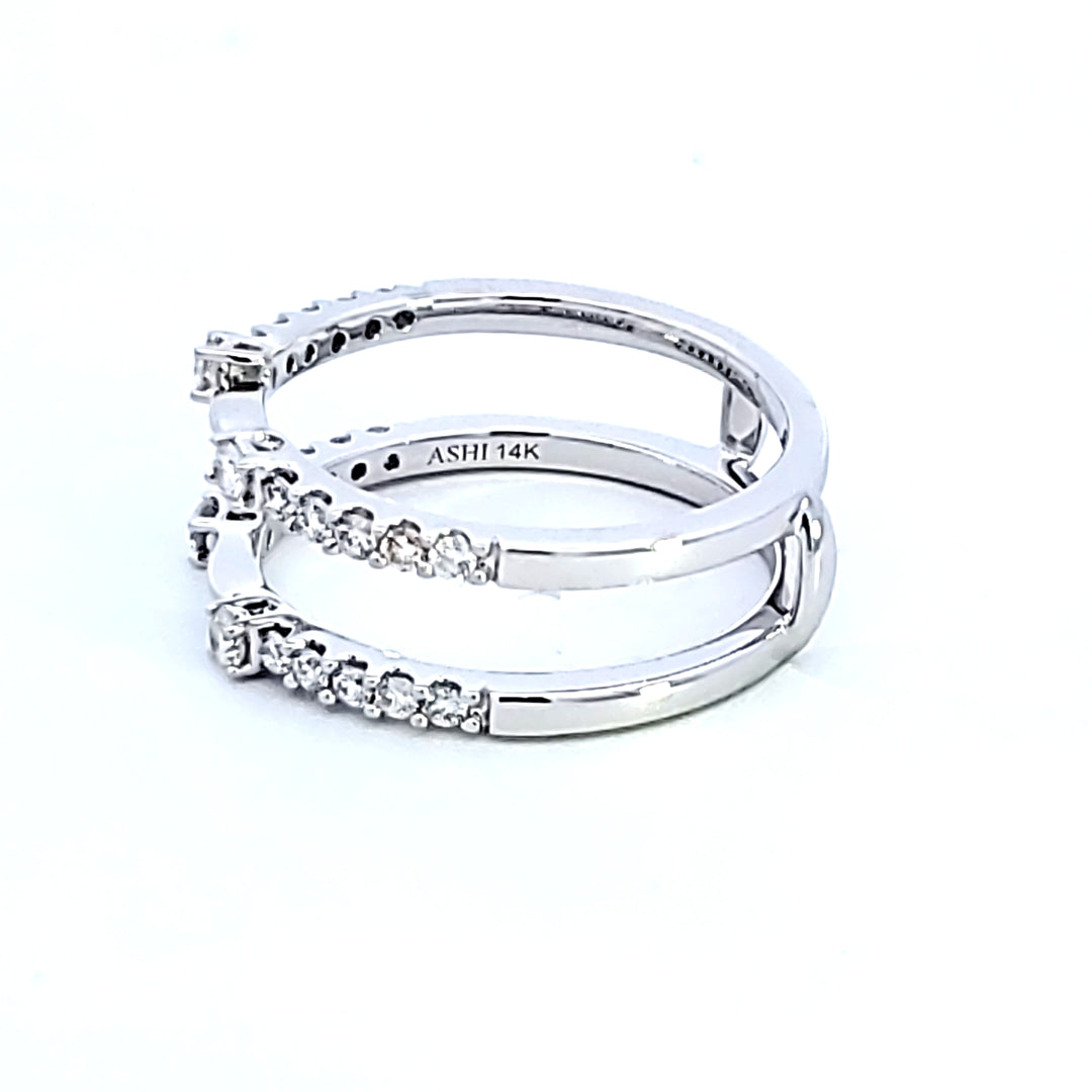 14KW Insert Style Diamond Wedding Band