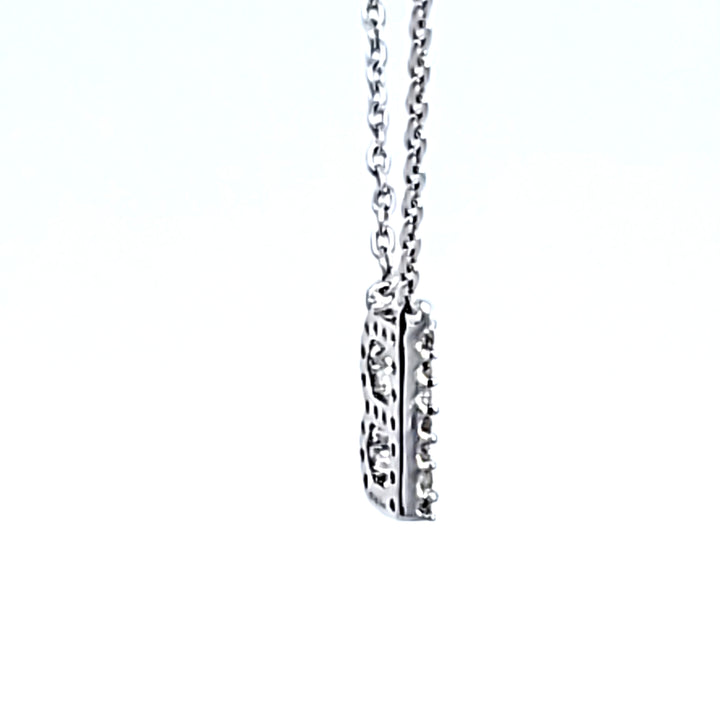 10KW Diamond Initial B Necklace