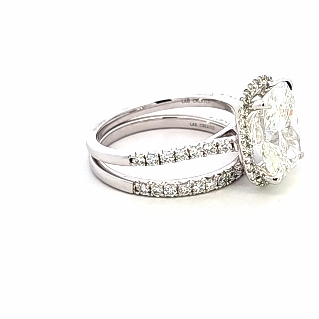Lab Grown Diamond Wedding Set