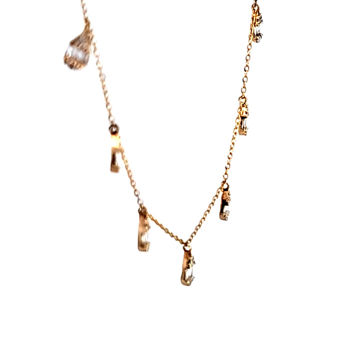 14KY Diamond Fusion Dangle Necklace