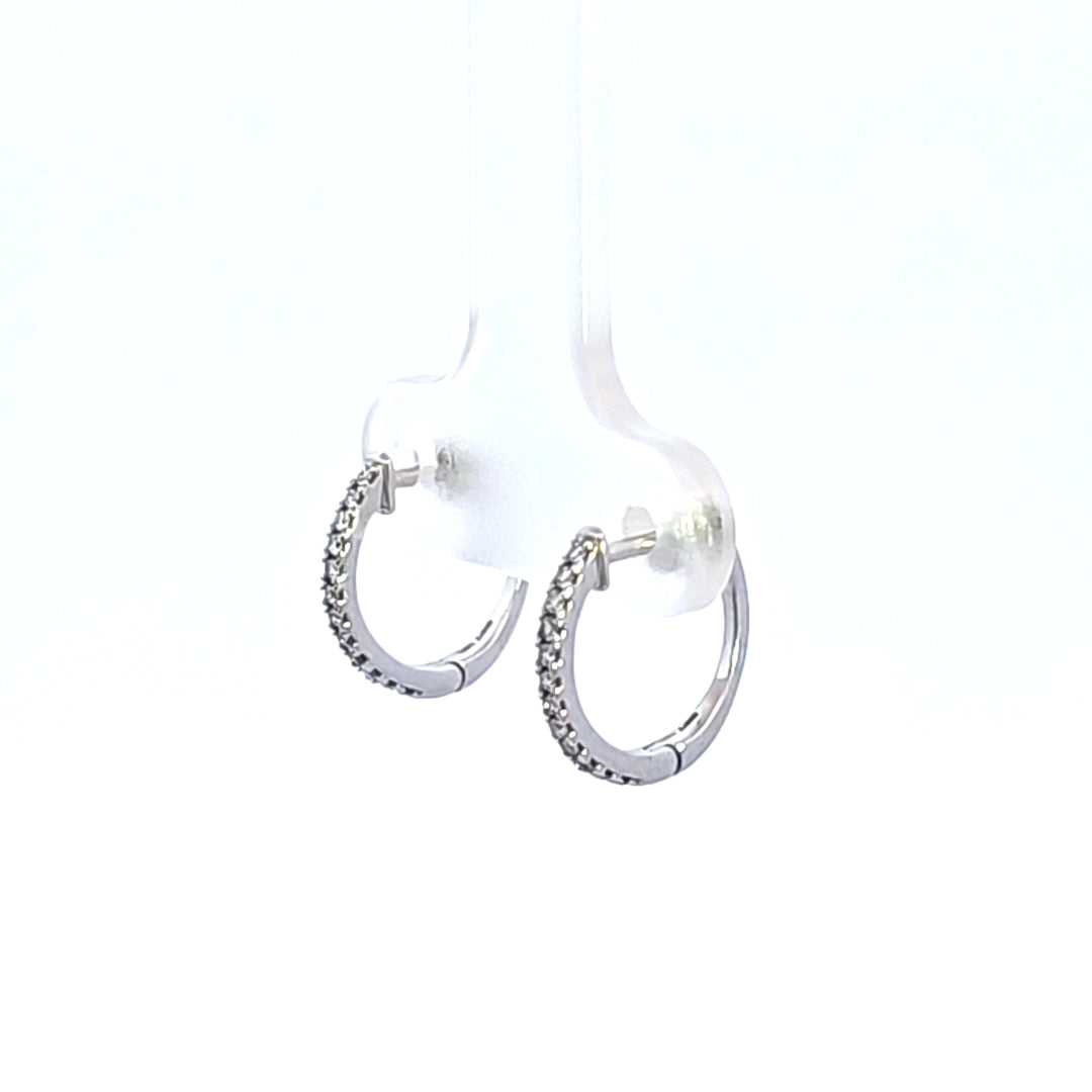 10KW Diamond Hoop Earrings