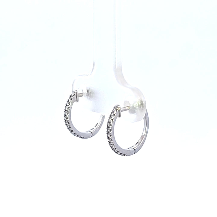 10KW Diamond Hoop Earrings