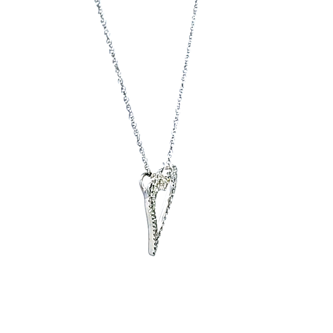 14KW Diamond Heart Necklace