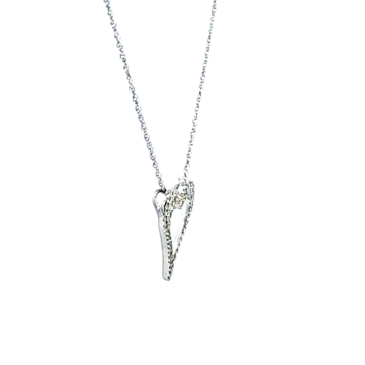 14KW Diamond Heart Necklace