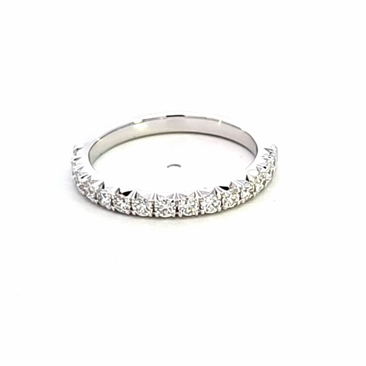 14KW Prong Set Diamond Wedding Band