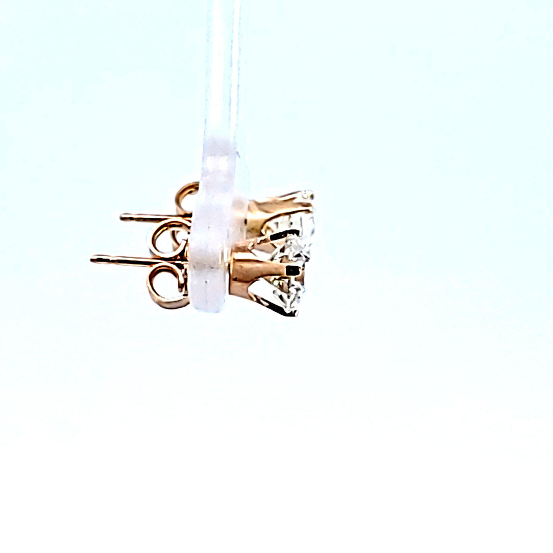 14KY Diamond Stud Earrings
