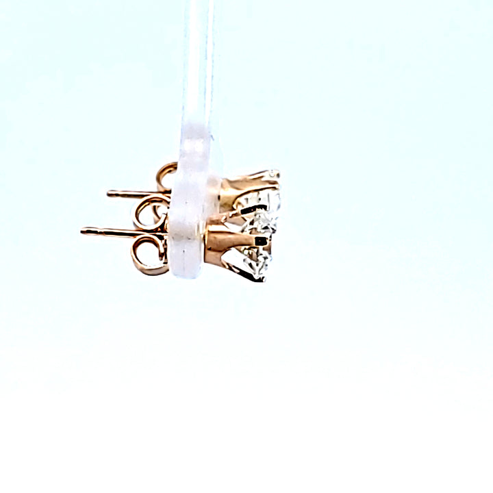 14KY Diamond Stud Earrings