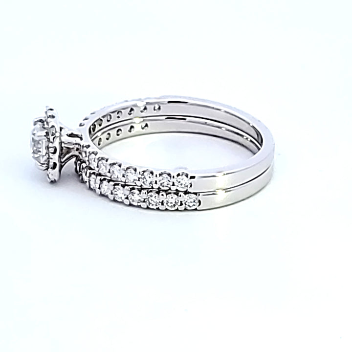 14KW Round Diamond Wedding Set
