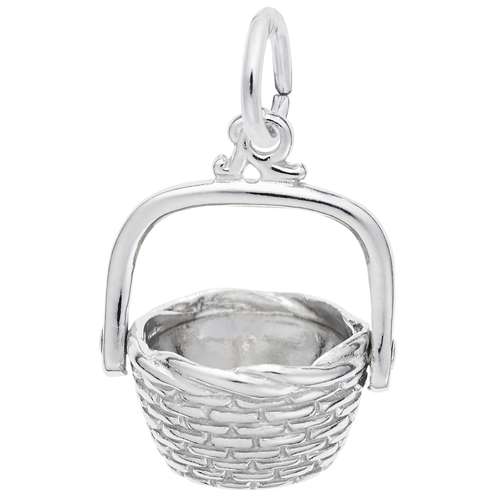 Sterling Silver Nantucket Basket Charm
