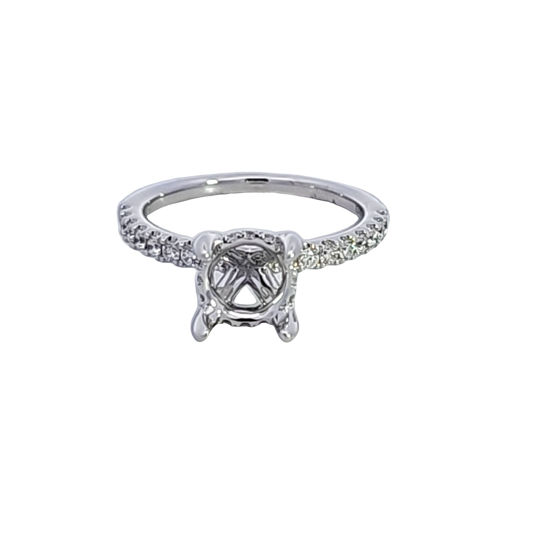 14KW Diamond Semi Mount Engagement Ring