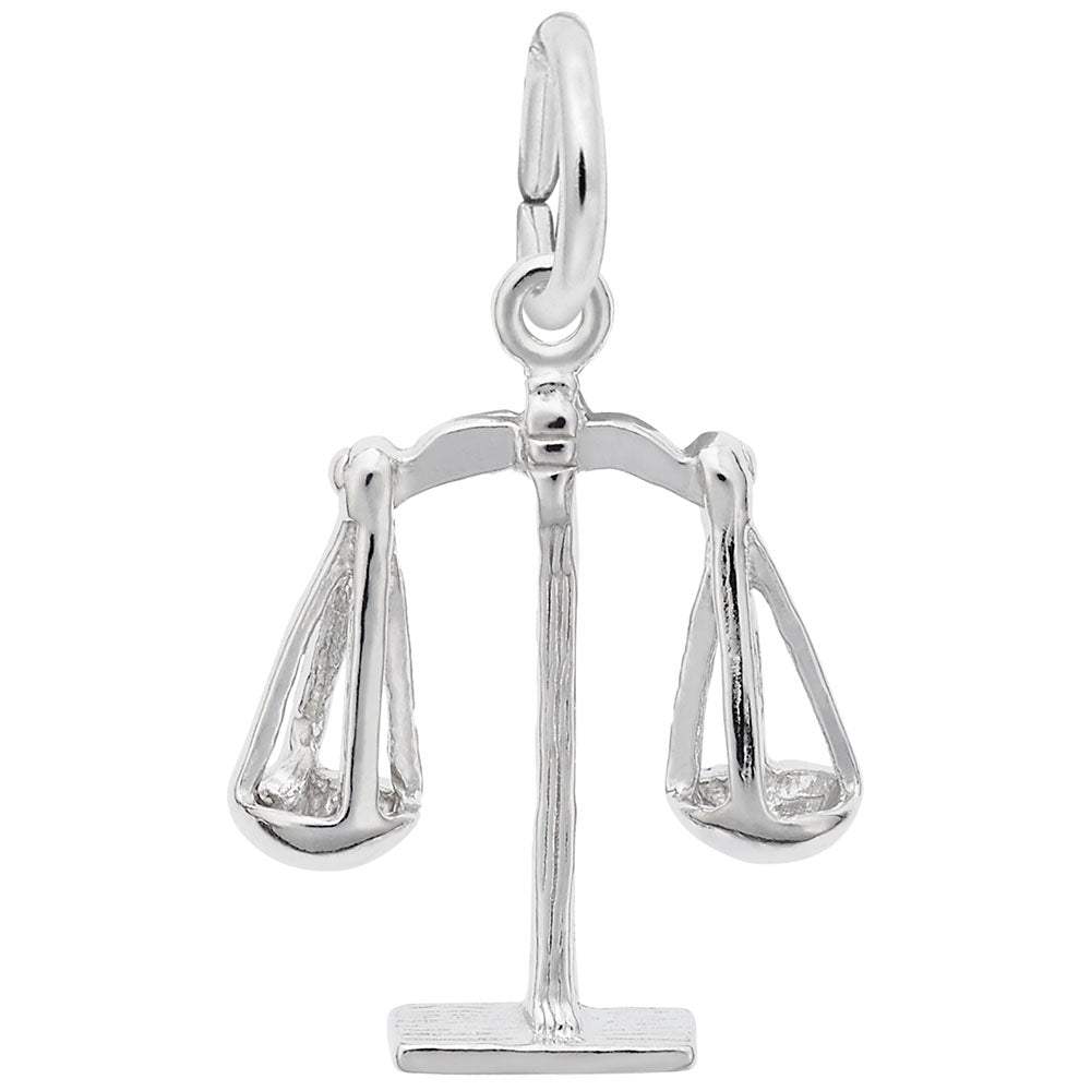 Sterling Silver Scales Of Justice Charm