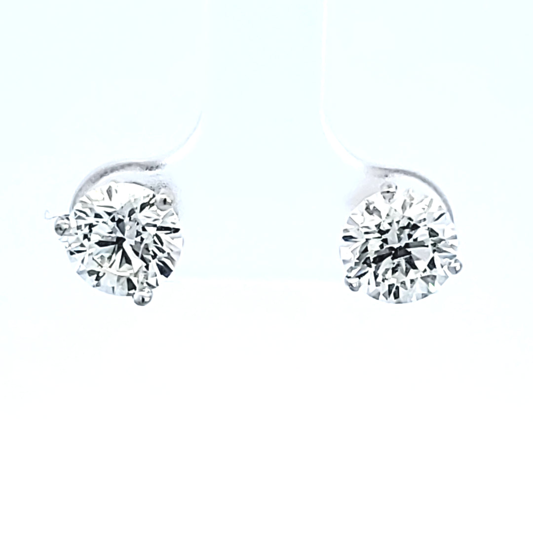 14KW Diamond Stud Earrings