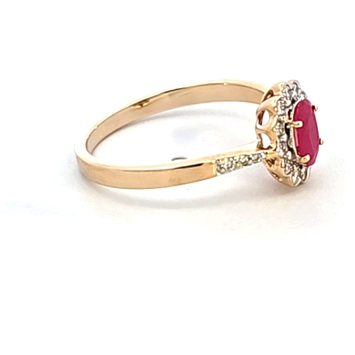 14KY Ruby and Diamond Ring