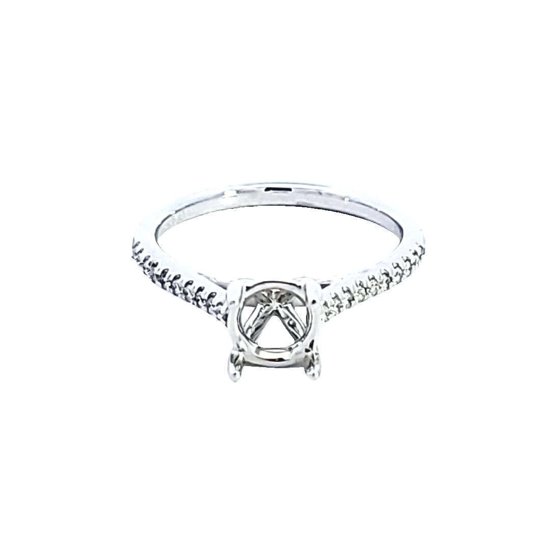 14KW Diamond Semi Mount Engagement Ring