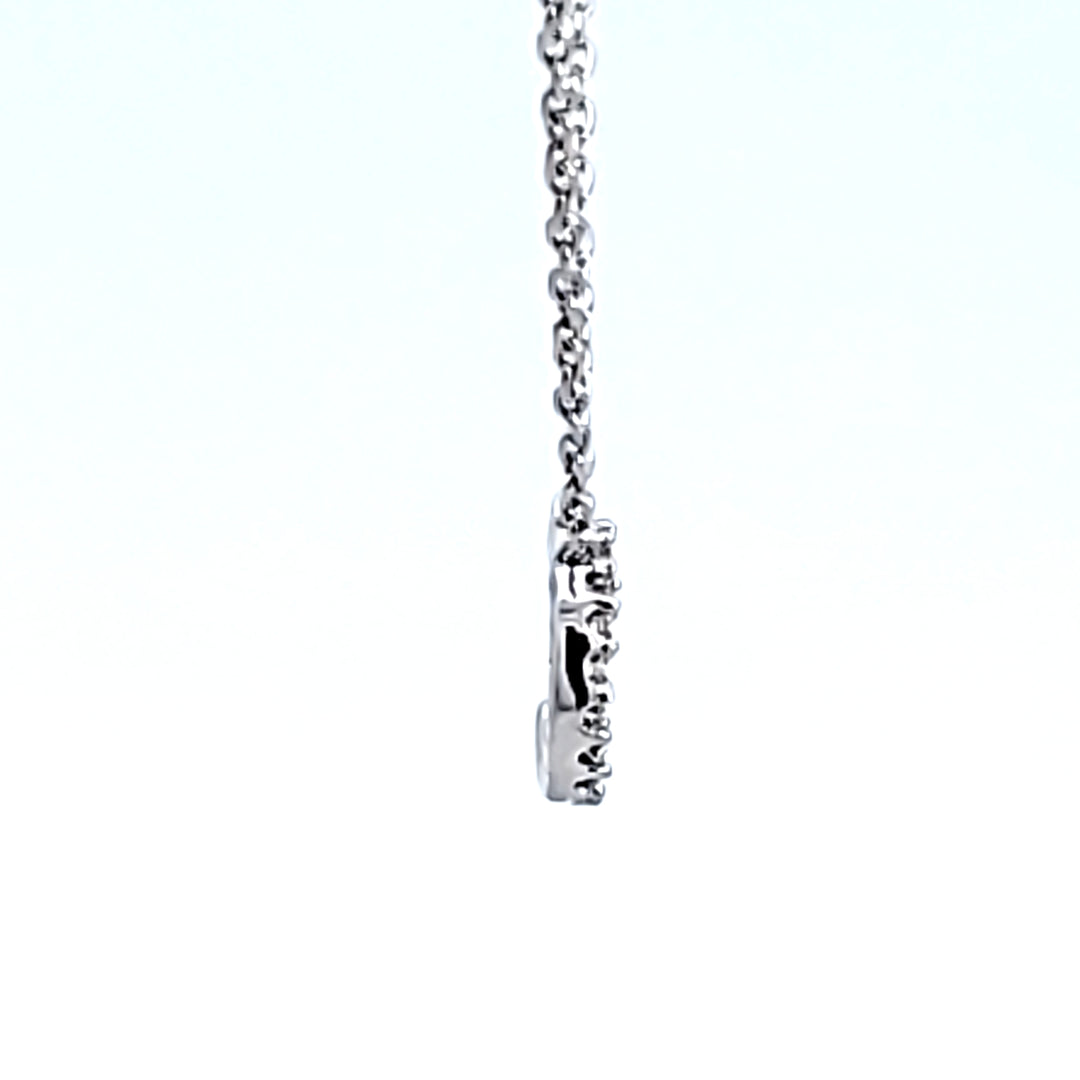 10KW Diamond Initial C Necklace