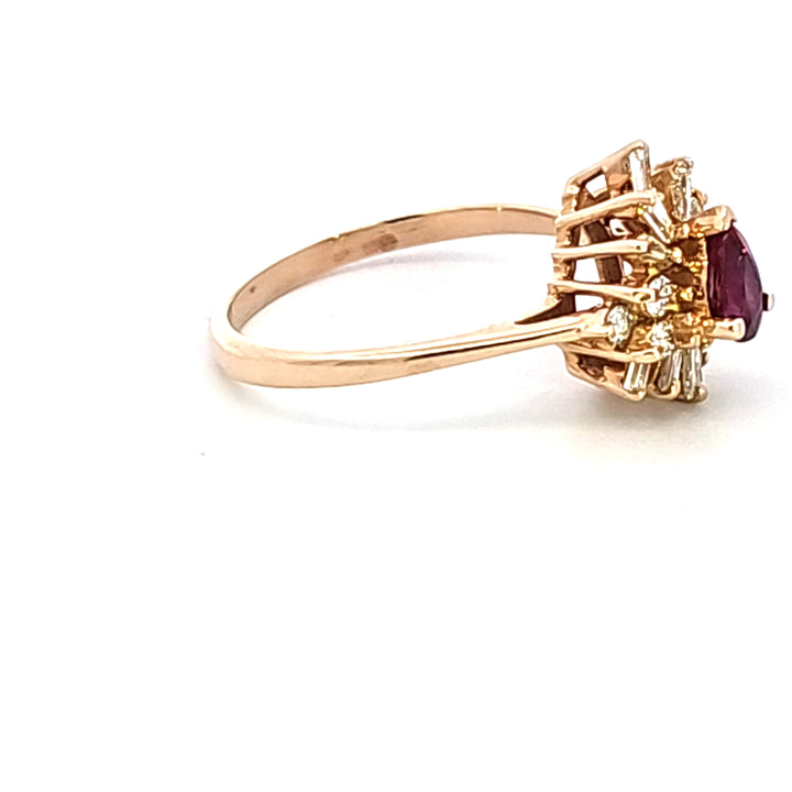 14KY Ruby and Diamond Estate Ring